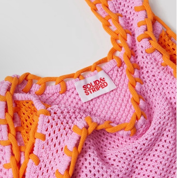 New SOLID & STRIPED The Market Pink Tote - Picture 4 of 4